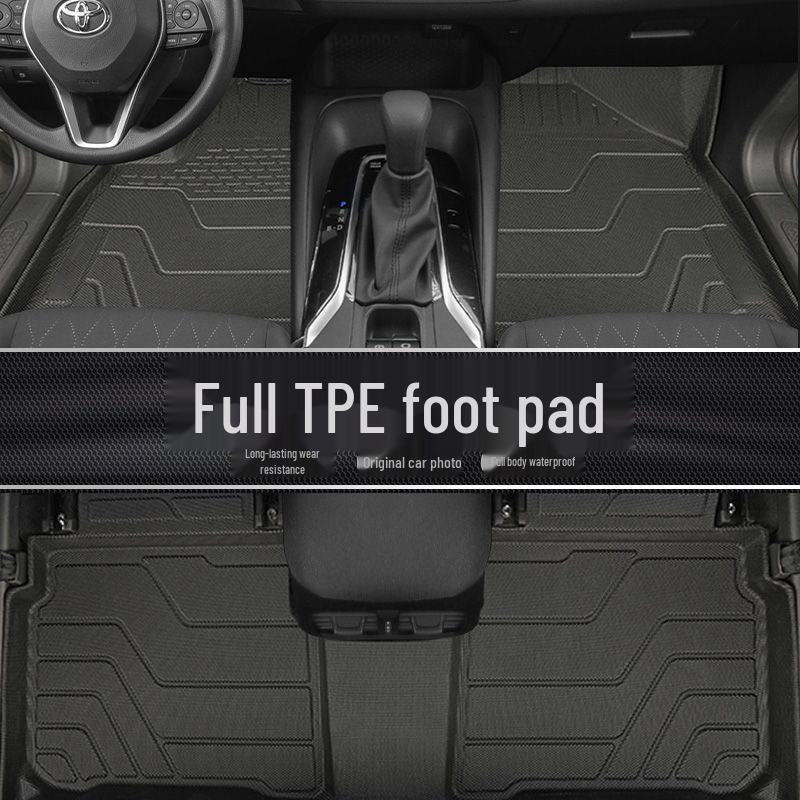 All-Weather Floor Mats for Toyota Vios - Full Coverage TPE Foot Mats with Driver's Seat Original Carpet Replacement.