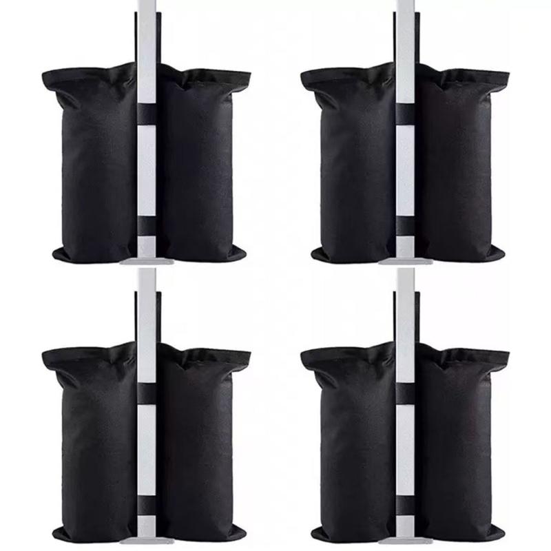 Fillable Tent Weight Bags 4 Pack for Camping Shelter Use, Yard Shade Hold and Added Ground Support Around Tents