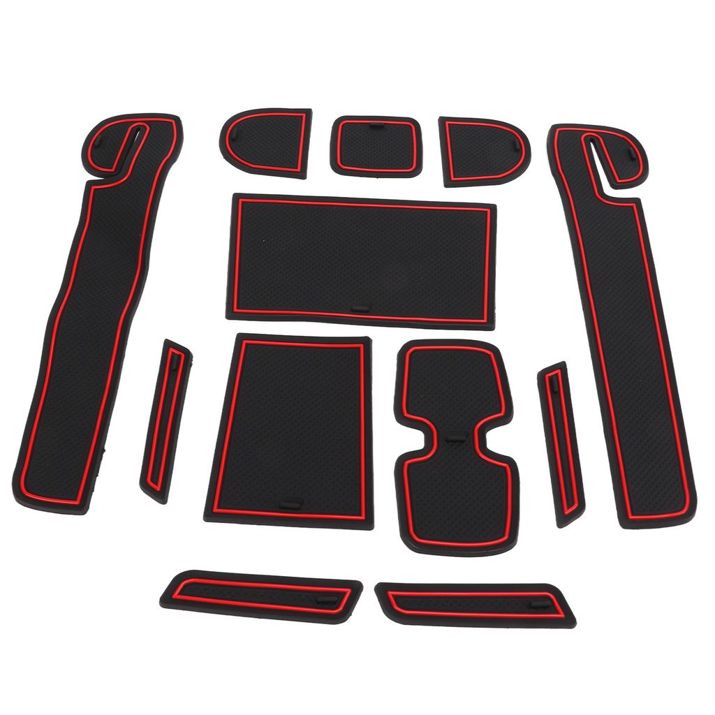 12 ST Mittkonsolfoder Mattor Set Luktfri Flexibel Ersättning för Suzuki Swift 2018?2020