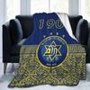 Plaid Polaire Toutes Saisons Maccabi Tel Aviv Ultra Doux en Flanelle Imprimé Numérique Premium Microfibre Polaire Moelleuse