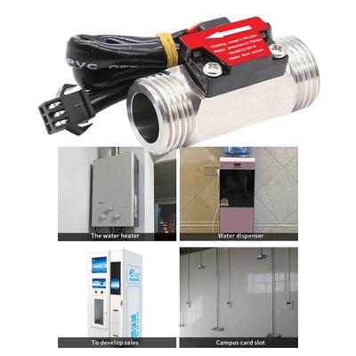 Sensore di Flusso Acqua per Tubo da 1/2 Pollice Misuratore di Portata in Acciaio Inossidabile Controllo per Set di Utensili Manuali in Applicazioni di Bricolage
