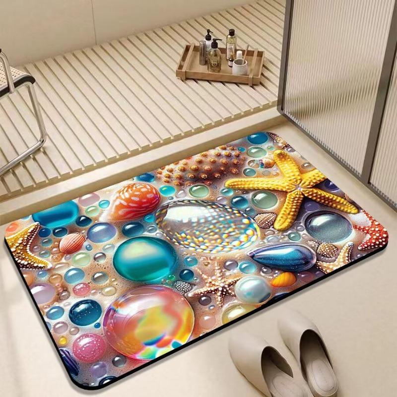 Diatomeeënaarde zachte vloermat badkamer sneldrogend huishoudelijk deur antislipmat badkamer toilet waterabsorberend zacht voetmat 40x60cm15.7x23.6in