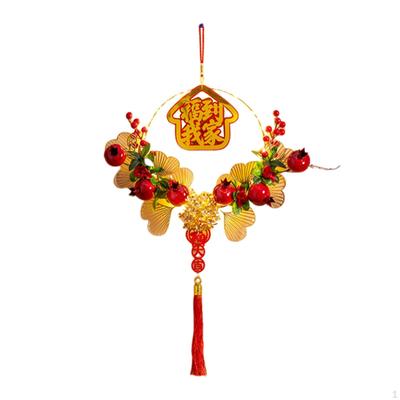 Chinese Year Wreath Lunar Front Door Home Decor Spring Festival Entrance