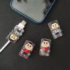 Cartoon Football Player Data Cable Protective Cover, Suitable for Type-C/Charging Interface Anti-Breakage Charging Cable Protect