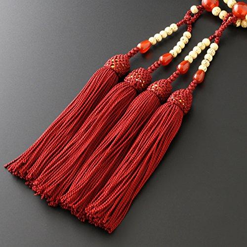 Kyoto Buddhist Altar Hayashi Prayer Beads for Eight Sects Eight Star Moon Bodhi Tree with Agate Formal Official Bag Kyoto Prayer Beads (For Sects)