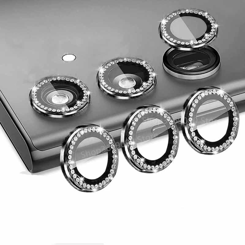 

Кольцо для камеры с бриллиантами для Samsung A55 A35 A25 A15 A05 A05S A14 A24 A34 A54, защитное кольцо из закаленного стекла для объектива камеры For Samsung A35
