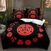 Naruto Bedding Suit Quilt Cover 3D Printed Bedroom Bed Cover Bedclothes 2/3pcs Anime Cartoon Room Decoration Xmas Gift