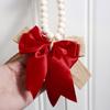 Handmade Valentines Day Wood Beads Garlands with Butterfly Knot For Wedding Decors for Rustics Farmhouses Decors Project