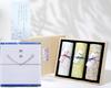 Eirakuya Kōrakuya Hanakurabe Sanshukō Incense Set Luxury Paulownia Box Low Smoke Plum Blossom Cherry Leaf Bamboo Charcoal Scent Gift for Obon