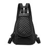 HUAZHIMAO Mini Backpack for Women, Stylish PU Leather Shoulder BagHandbag, Small Black 3-Way Backpack for Commuting, School, and Travel