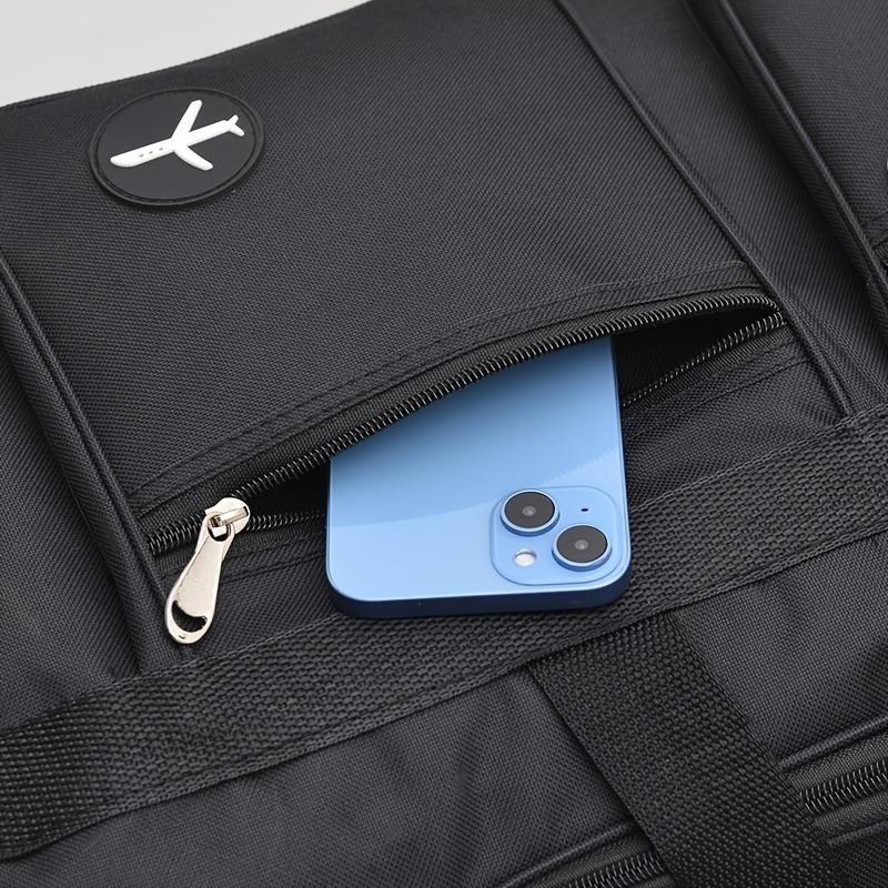 Large Capacity Travel Duffel Bag - Durable Nylon Casual Style with Multiple Compartments & Pockets, Adjustable Shoulder Strap
