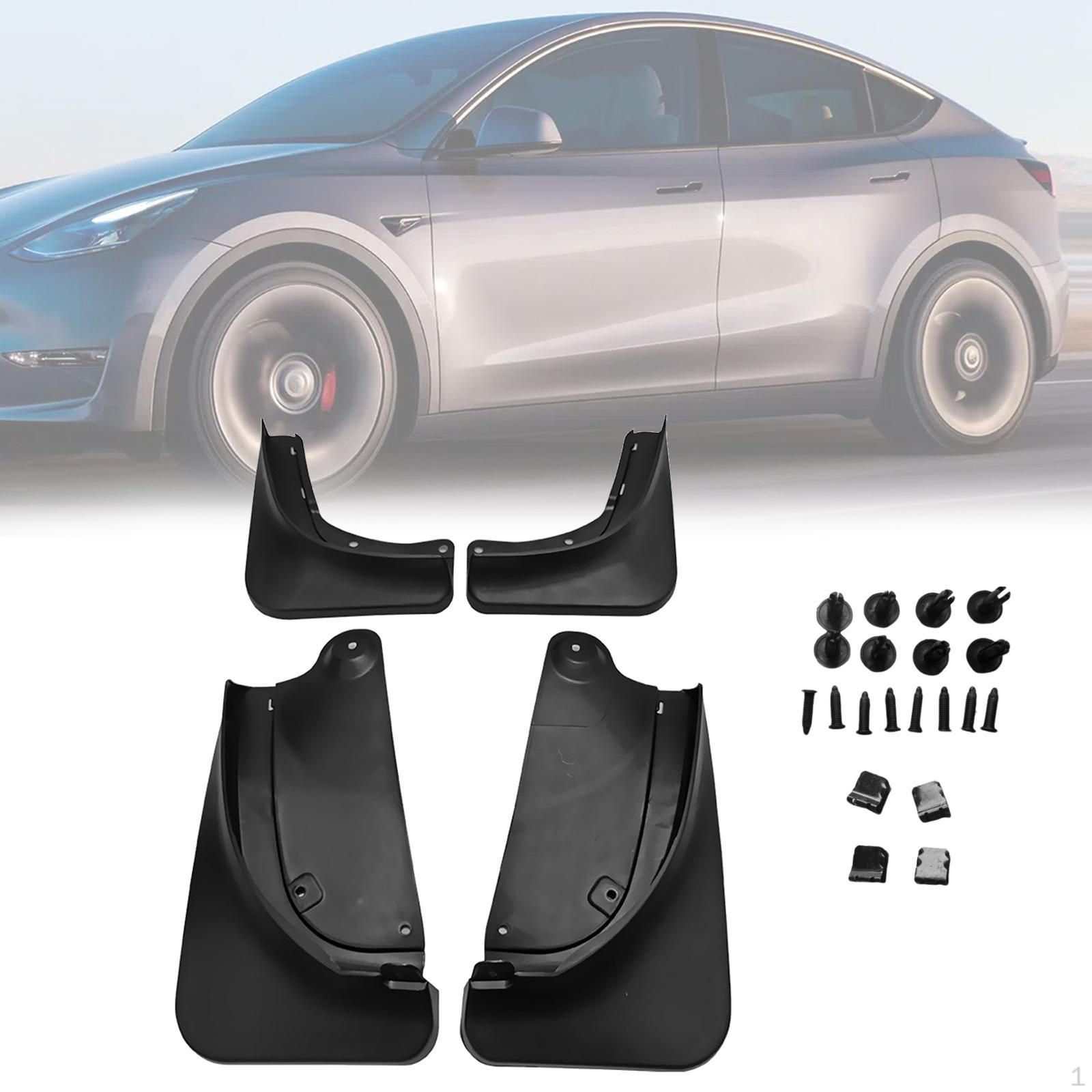 

4Pcs Car Mud Flaps Front and Rear Repair Exterior Accessories Spare Part Mudguards Fender