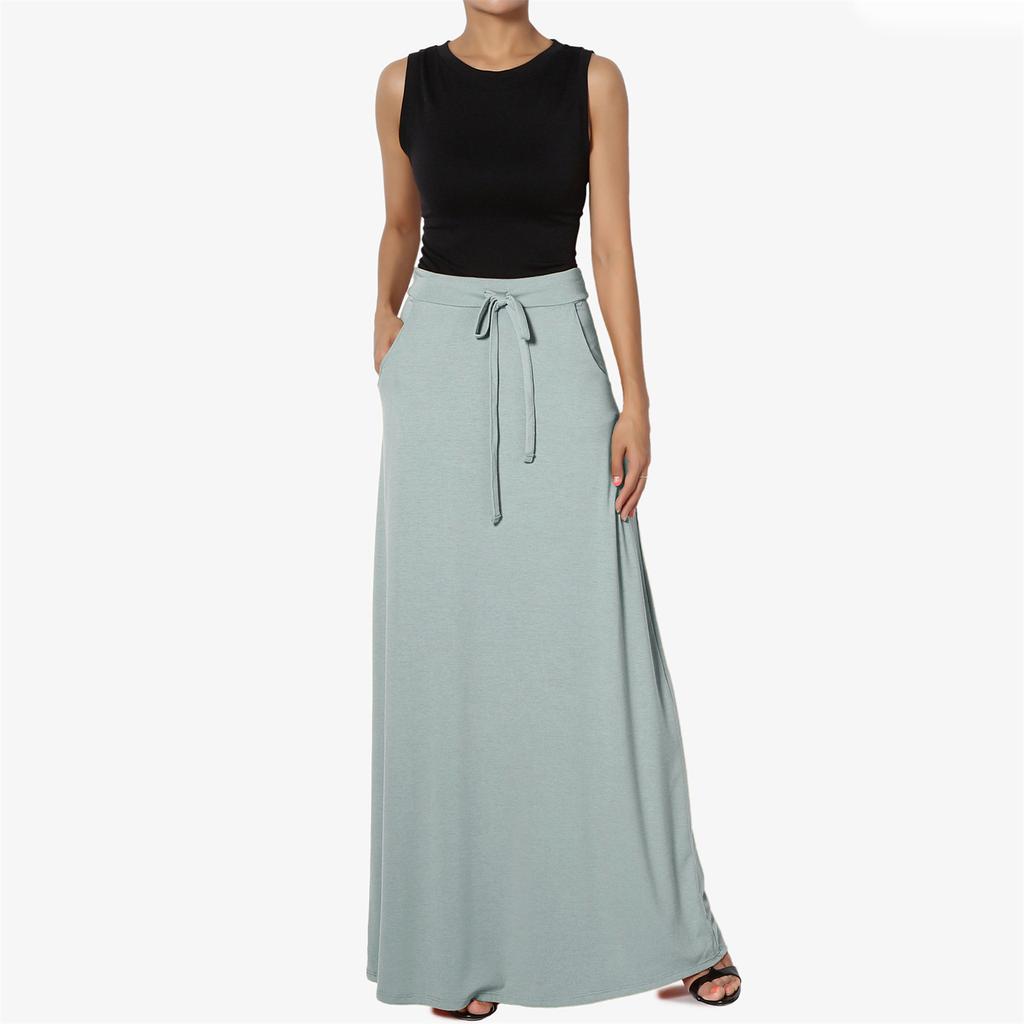 Damen Freizeit Kordelzug Tunika Einfarbig Mode Mittlere Taille A-Linien Kleid