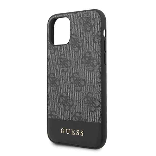 Guess Guhcn61G4Glgr Iphone 11 6,1 / Xrszary/Grey Hard Case 4G Stripe Collection