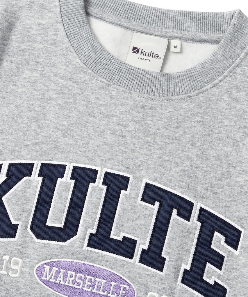 KULTE Twill Arch Logo Crewneck M.Grey