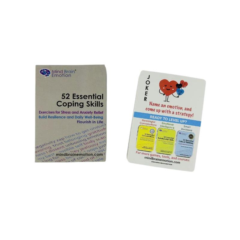 52 Essential Coping Skills Cards: Stress Relief and Party Game