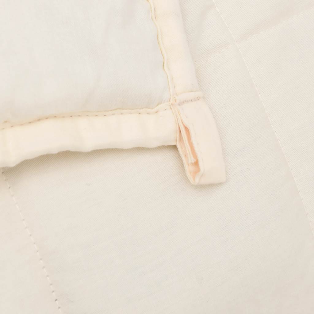 Vidaxl Weighted Blanket, Cream, 150X200 Cm, 11 Kg, Fabric