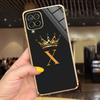 For Samsung Galaxy A12 Case Luxury Black Pink Couple Letters Cover Soft Fundas Phone Case For Samsung A12 F12 M12 F62 M62 Bumper