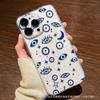 Blue Devil's Eye Apply To Apple 13 Mobile Phone Case iPhone14promax Creative 16/15 Anti-drop 11/12