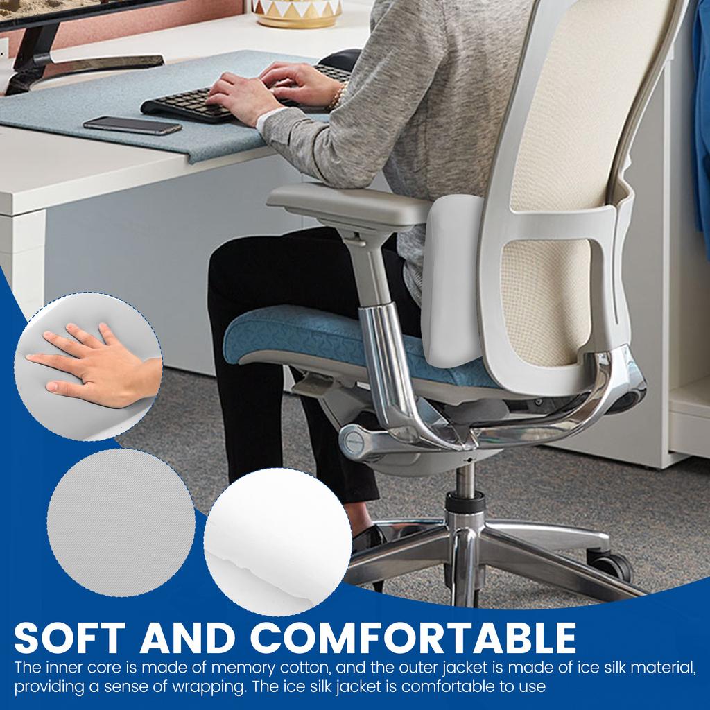 Memory Lumbar Support Cushion Sleep Lumbar Pillow Breathable Ergonomic Waist Support Cushion for Car Sofa Office Chair