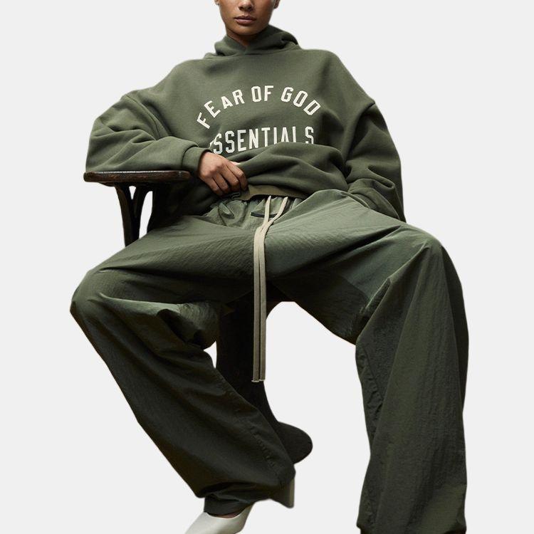 Fear of God Essentials Fleece Hoodie 'Military' Men's 192BT246255F
