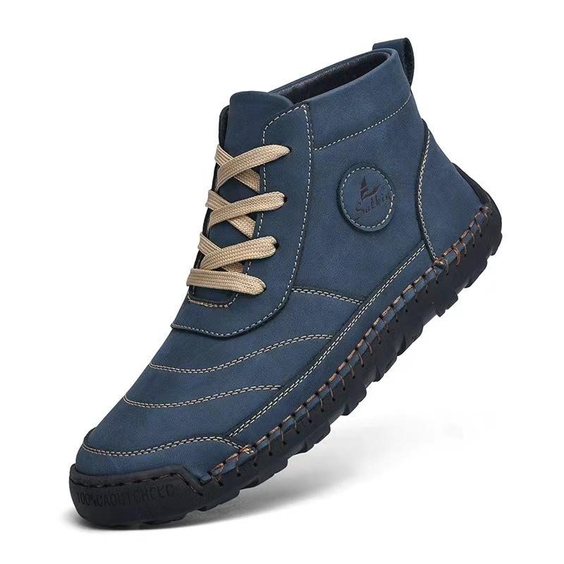 2025 large size men's popular Martin boots lace-up men's boots outdoor short boots casual tooling boots cotton shoes