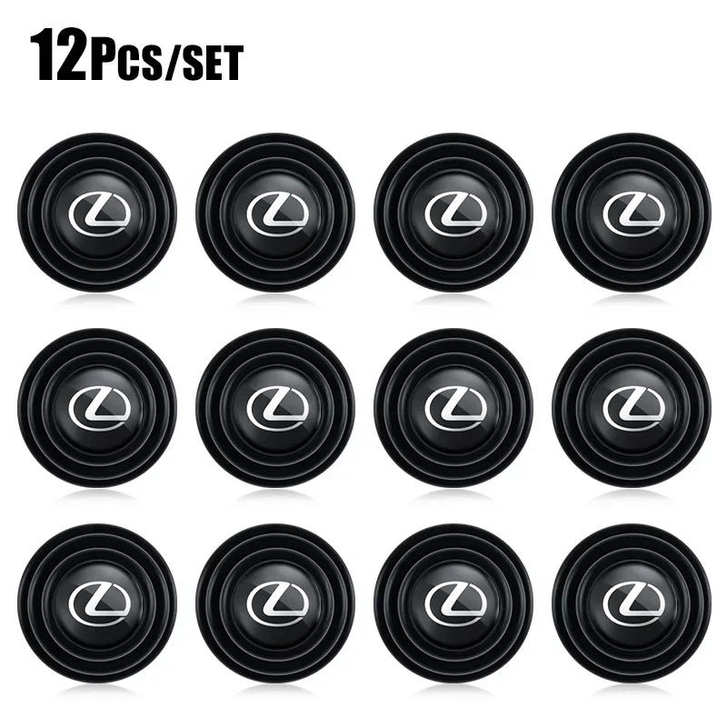 

12Pcs Car Door Trunk Shock Absorbing Anti-Noise Sticker For Lexus F-SPORT ES RX NX LS UX LM LX GX LC RZ IS CT GS RC HS