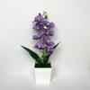Mehrblütige Künstliche Orchidee Topfpflanzen Phalaenopsis Bonsai Wohnzimmer Ornamente