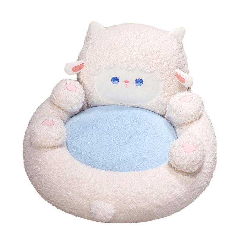 Adorable Cartoon Tatami Floor Chair for Kids - Cozy Reading Seat and Pouf for Girls' Bedrooms