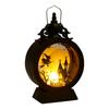 Halloween Decorative Wind Cross Border Retro Round Handheld Horselight