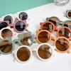 Boy Girl Cute Cartoon Bear Shape Fashion Round Sunglasses Children Vintage Sunglasses UV Protection Classic Kids Eyewear