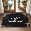 Linkin Park Design Crystal Velvet Rug Soft Decorative Mat for Bedroom Entrance