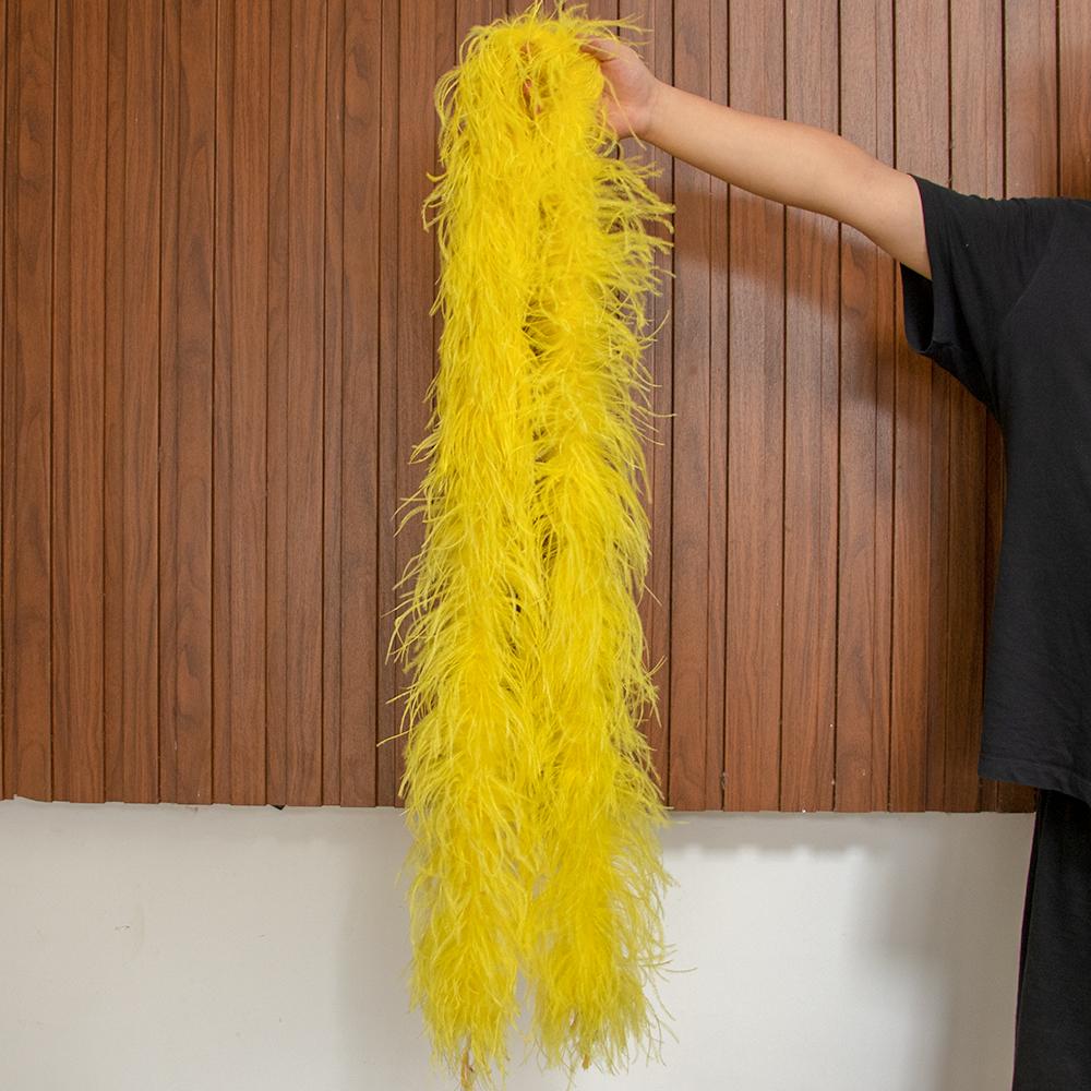 DIY Natural Ostrich feather boa 1 to 30Ply Fluffy Black Ostrich plumas Decoration Shawl Trims Costume Clothing Sewing Accessory