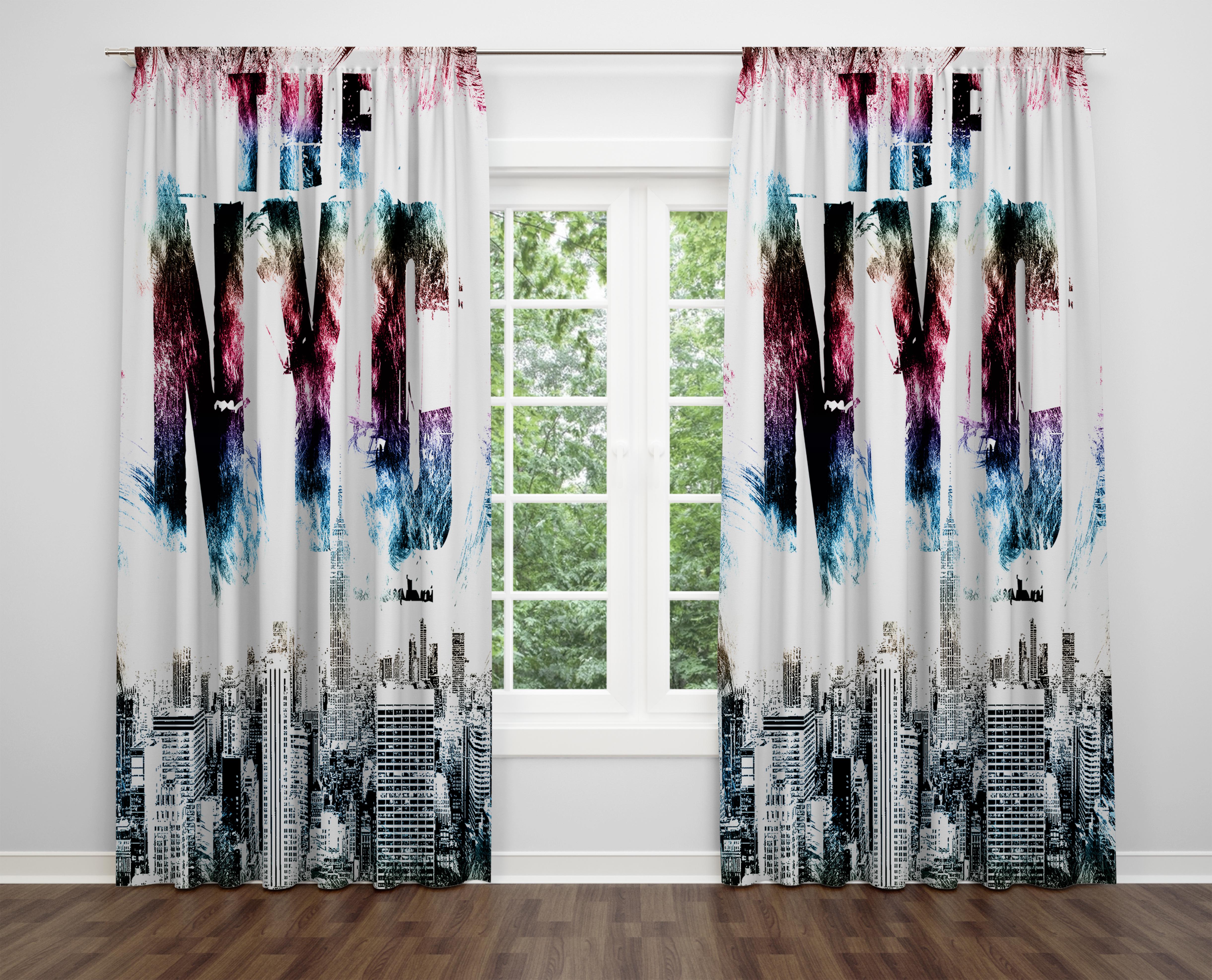 

Декоративний дизайн, високоякісна бавовняна тканина, ви можете вибрати одну або подвійну фіранку з крила 1 piece різнокольоровий