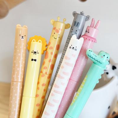 4/8Pcs Smooth Writing Durable Pens Cute Animal Erasable Gel Pen Set For School Office Journals Birthday & Holiday Gifts