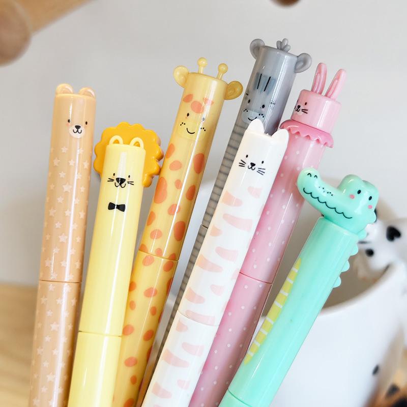 4/8Pcs Smooth Writing Durable Pens Cute Animal Erasable Gel Pen Set For School Office Journals Birthday & Holiday Gifts