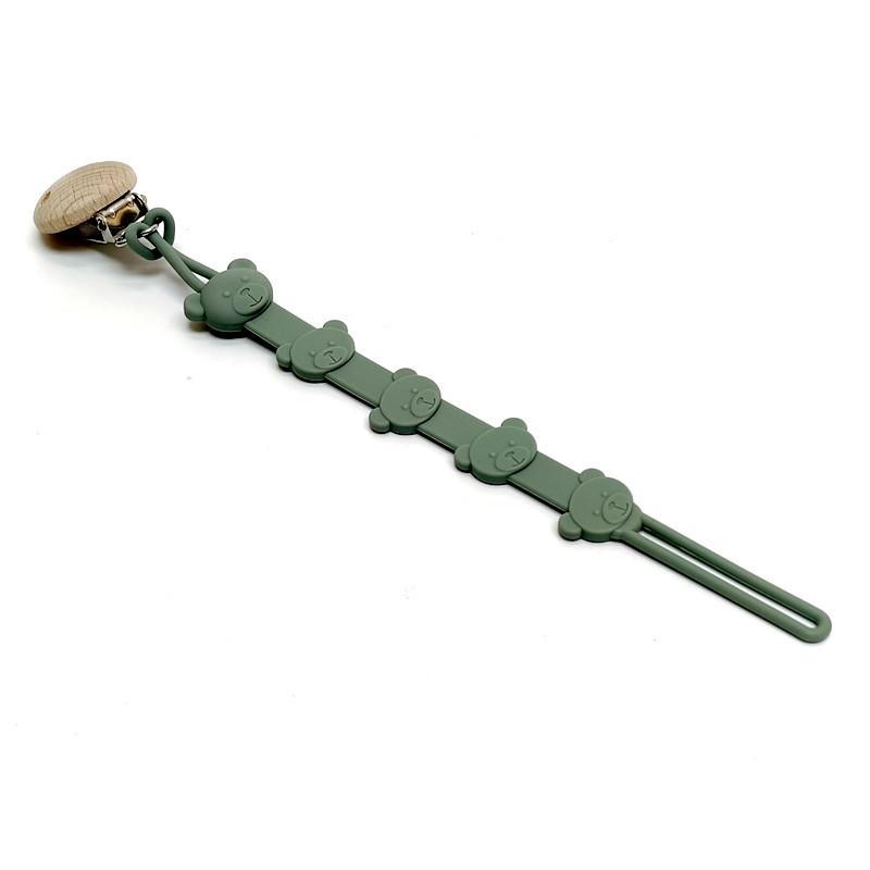 One Pacifier Chain Baby Teether Pacifier Lanyard Chain Teether Chain Anti-Loss Rope Silicone Pacifier Chain Clip