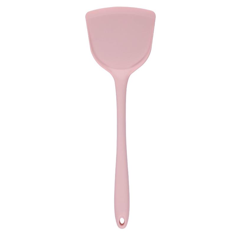 High-Temp Resistant Silicone Kitchen Utensil Set: Spatula, Ladle, Slotted Spatula, Slotted Spoon, and Rice Spoon (5-Piece Non-Stick Set)