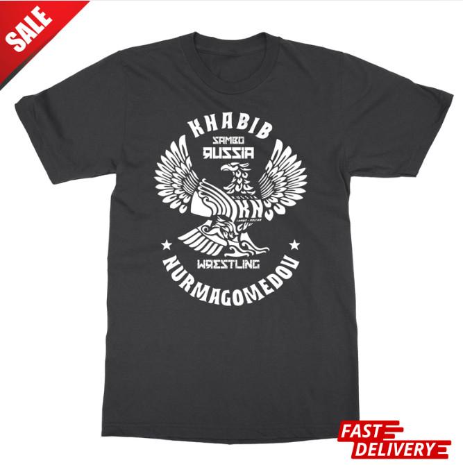ХАБИБ НУРМАГОМЕДОВ ОРЕЛ ММА UFC РОССИЯ Мужская футболка_реприн wbr/ т_ !!!! Футболка Unisex L