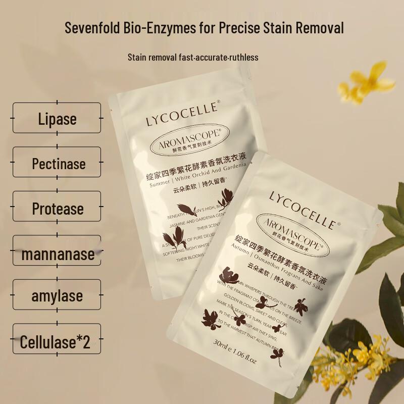 Zhanjia Four Seasons Floral Scent Laundry Detergent Travel Samples