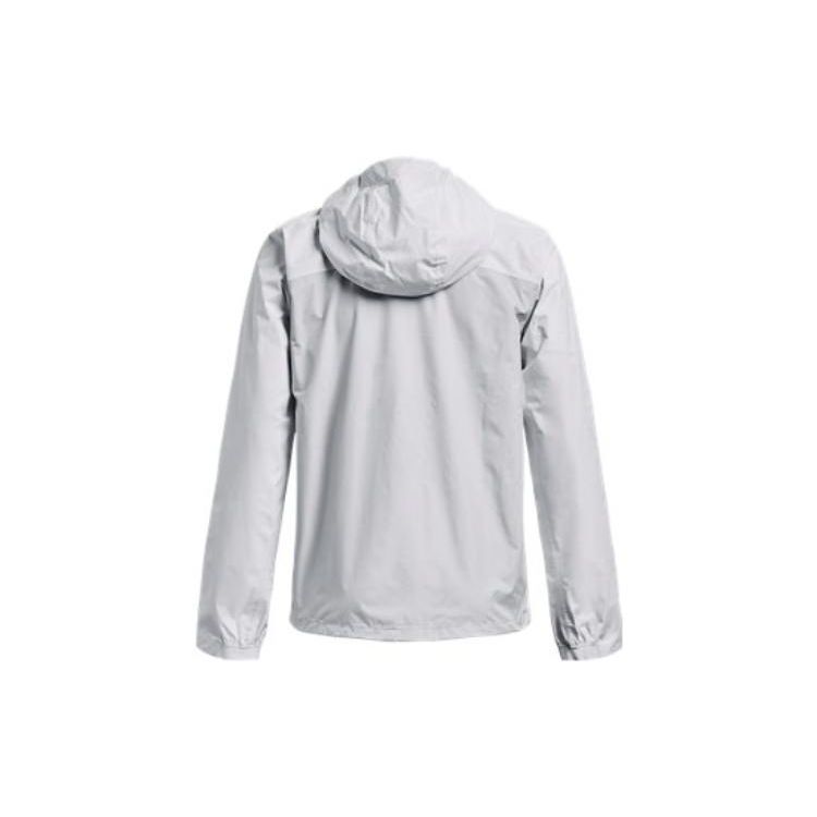Under Armour Solid Color Logo Print Hooded Zip-Up Long Sleeve Jacket Women jackets White 1374645-100