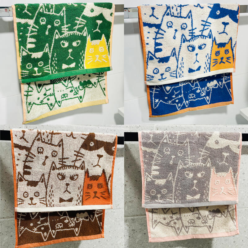 Pico Cute Tokyo Cat Towel 4pcs Washcloth