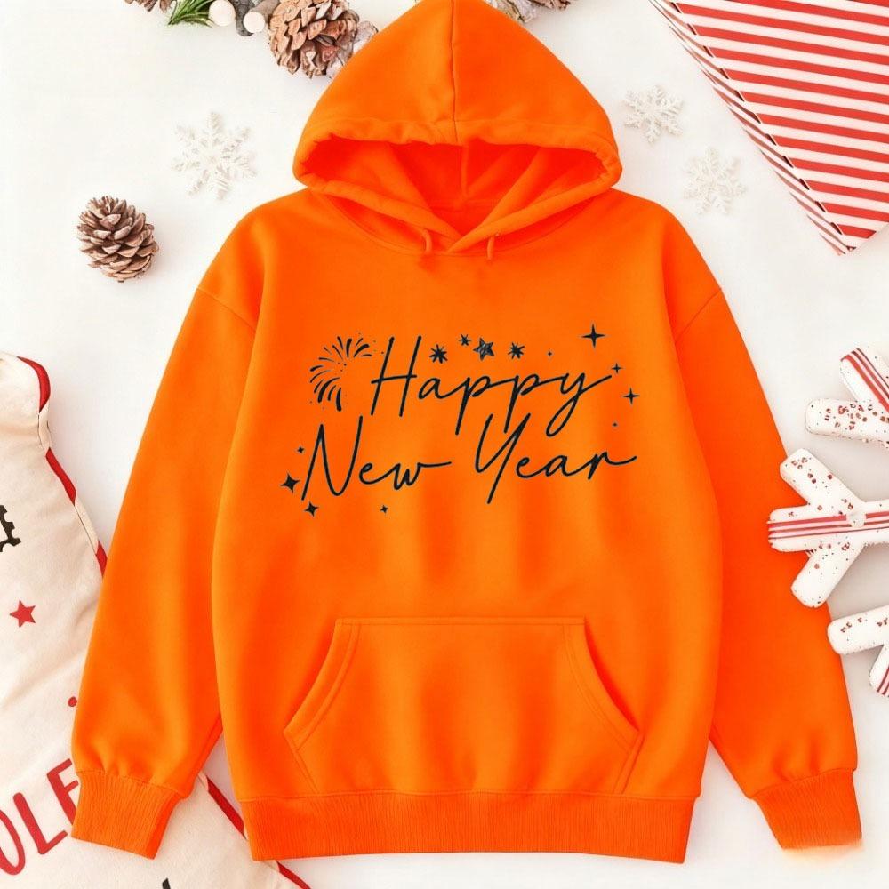 Happy New Year Celebration Sweatshirt Hello 2026 Hoodie Cheers To New Year 2026 Autumn and Winter Keep Warm Tracksuit