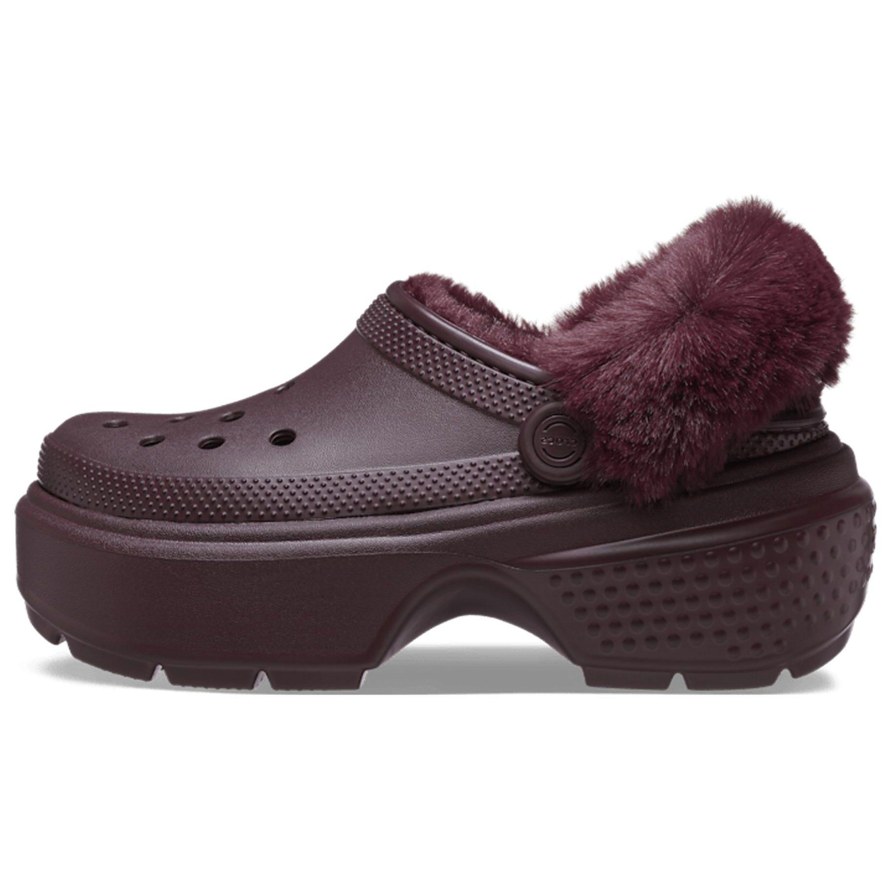 

Crocs Stomp Lined Clog Удобные клоги Унисекс клоги Темно-красный 208546-6WD 34-35