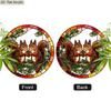 Acrylic Pair of Squirrels with Pinecone Suncatcher Stained Glass Effect Window Hanging Ornament Autumn Forest Themed Gift for Home