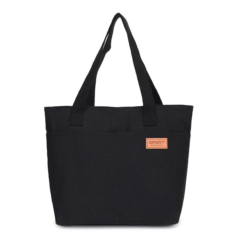 Women's bag, canvas bag, work bag, high-end computer tote bag, canvas bag, portable shoulder bag.