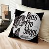 Fishing Brand Bass-Pro-Shops Personalized Pillow Cover Kids Bedroom Wild Party Decor Pillowcase Kid Birthday Shower Gift