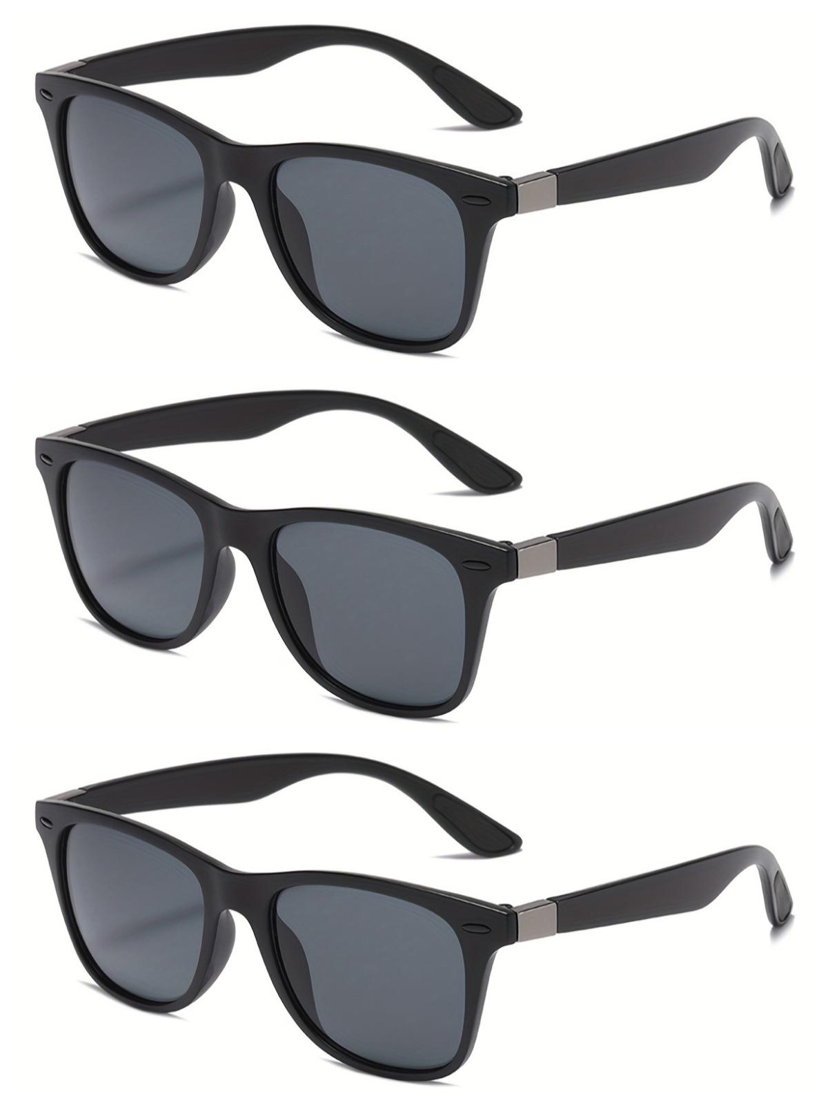 

Набор из 3 пар спортивных ретро очков с шипами для вождения для мужчин и женщин - Стильные унисекс очки, идеально подходящие для повседневного использования и вождения и