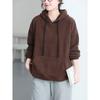 Women's Double-Sided Fleece Hoodie - New Spring Style, Casual Loose Fit, Slimming, Thickened, and Warm.
