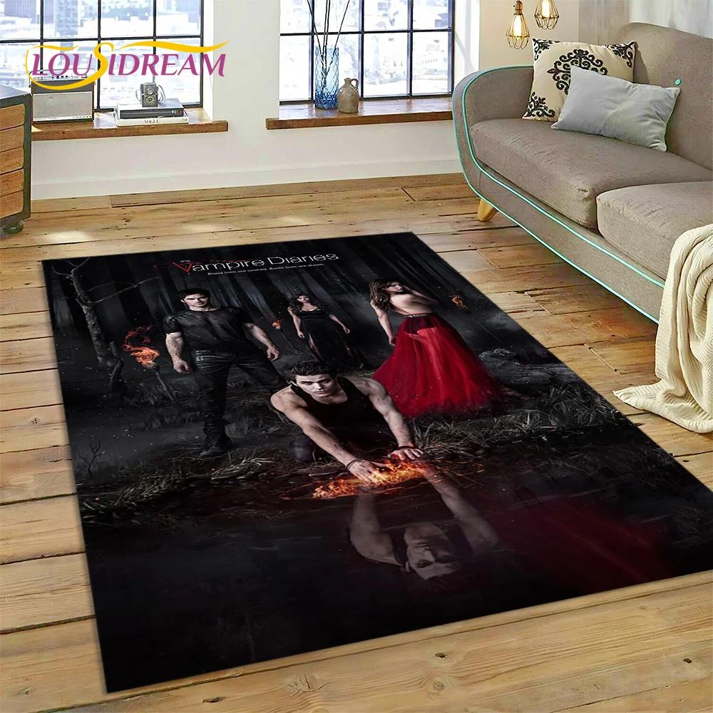 The Vampire Diaries Damon Salvatore Carpet Rug for Bedroom Living Room Home Sofa Decoration,Children Game Large Decor Floor Mat